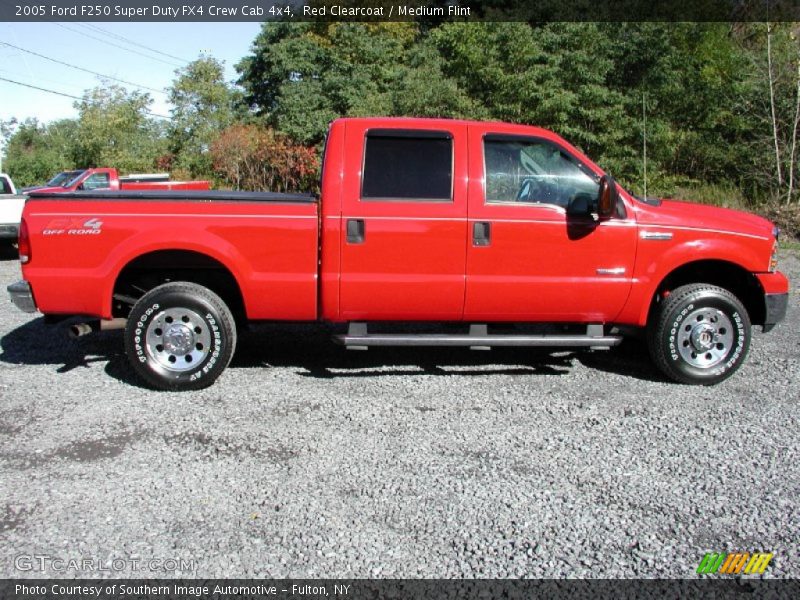 Red Clearcoat / Medium Flint 2005 Ford F250 Super Duty FX4 Crew Cab 4x4