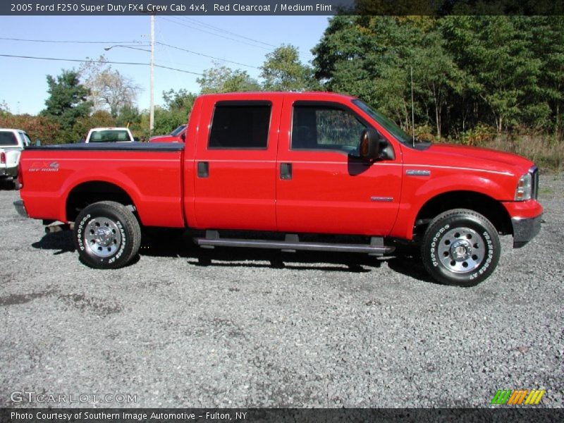 Red Clearcoat / Medium Flint 2005 Ford F250 Super Duty FX4 Crew Cab 4x4