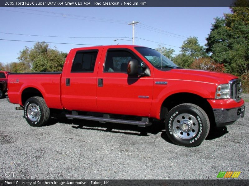 Red Clearcoat / Medium Flint 2005 Ford F250 Super Duty FX4 Crew Cab 4x4