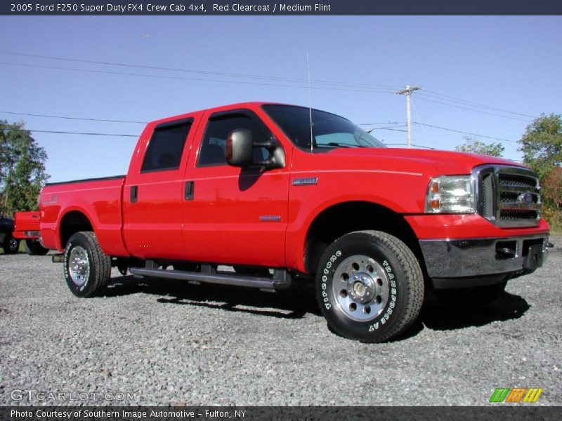 Red Clearcoat / Medium Flint 2005 Ford F250 Super Duty FX4 Crew Cab 4x4