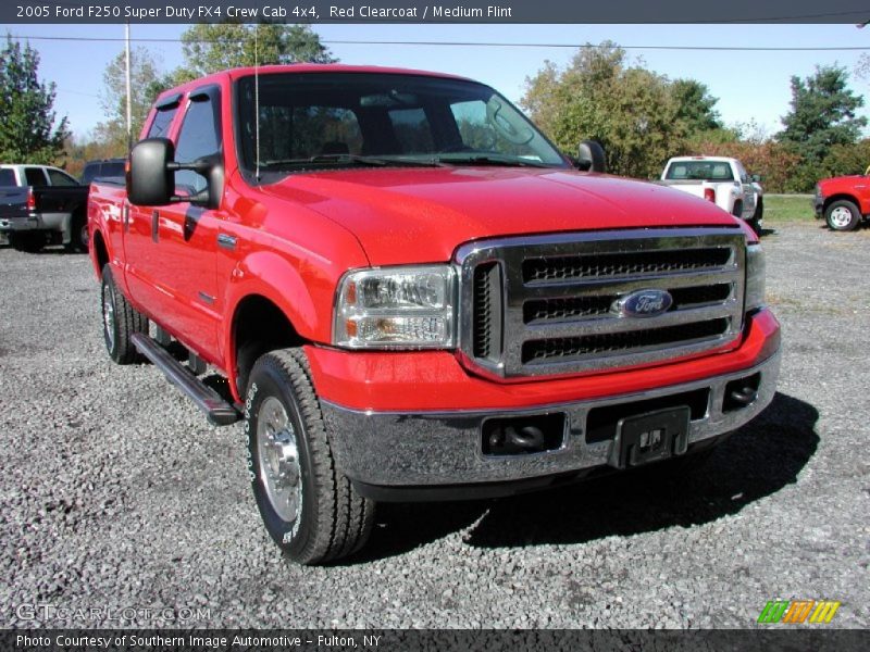Red Clearcoat / Medium Flint 2005 Ford F250 Super Duty FX4 Crew Cab 4x4
