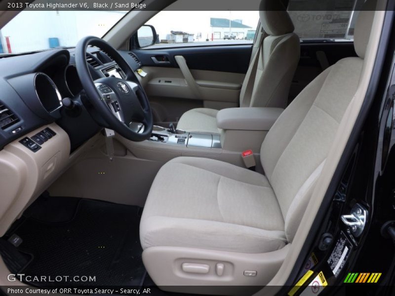 Black / Sand Beige 2013 Toyota Highlander V6