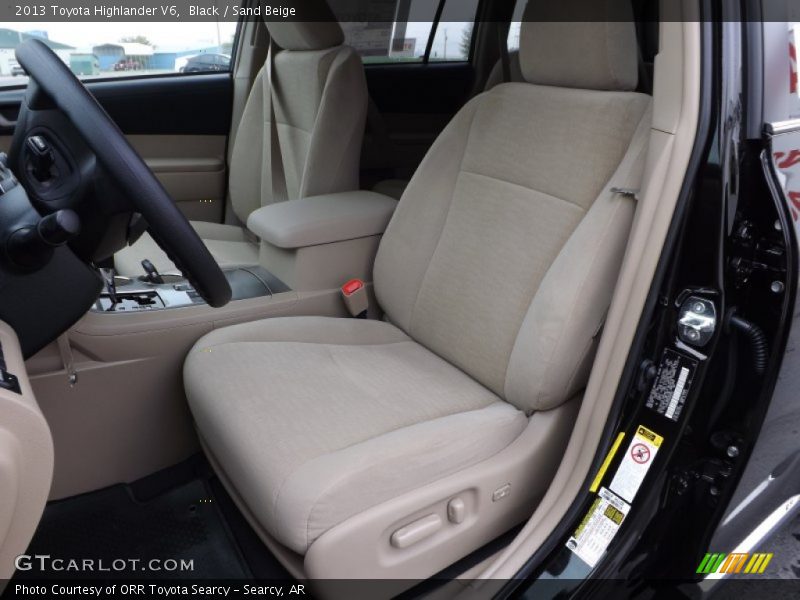 Black / Sand Beige 2013 Toyota Highlander V6