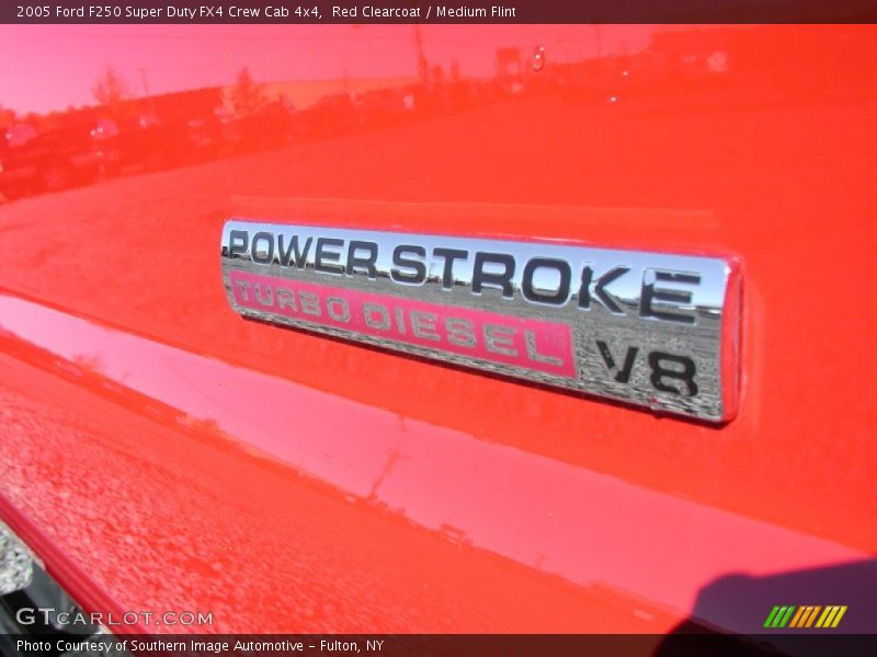 Red Clearcoat / Medium Flint 2005 Ford F250 Super Duty FX4 Crew Cab 4x4
