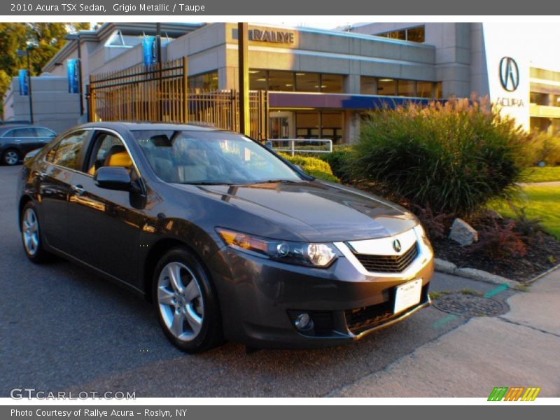 Grigio Metallic / Taupe 2010 Acura TSX Sedan