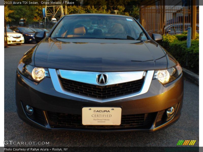 Grigio Metallic / Taupe 2010 Acura TSX Sedan