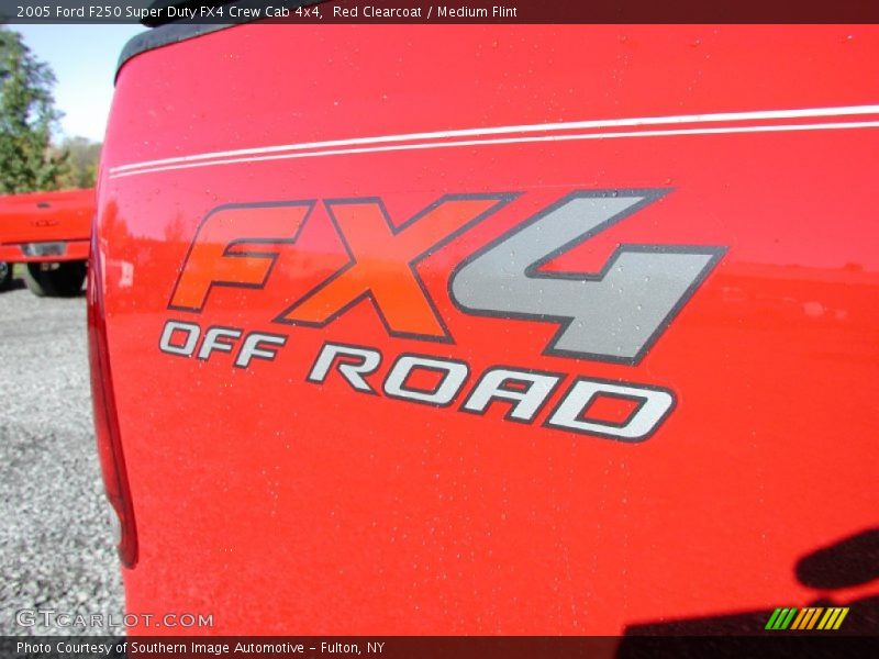 Red Clearcoat / Medium Flint 2005 Ford F250 Super Duty FX4 Crew Cab 4x4