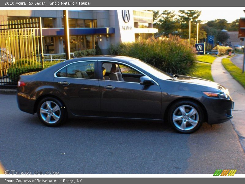 Grigio Metallic / Taupe 2010 Acura TSX Sedan