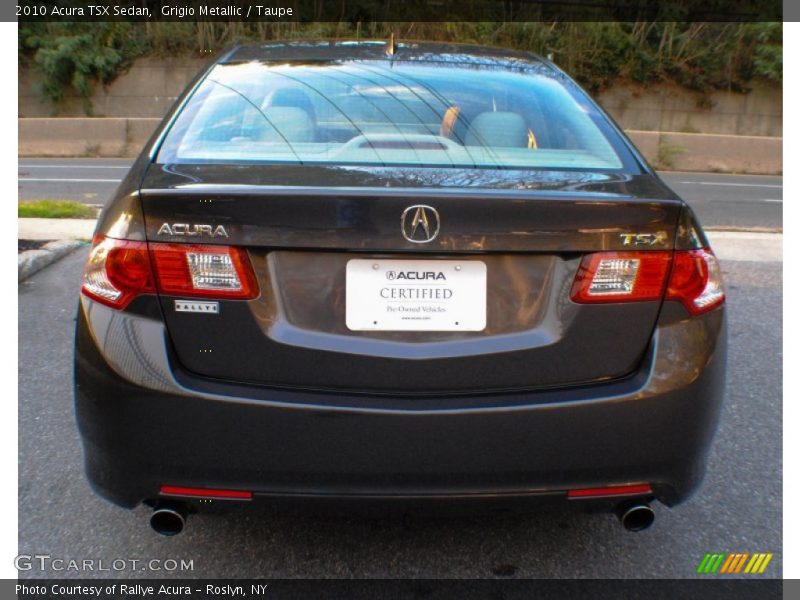 Grigio Metallic / Taupe 2010 Acura TSX Sedan