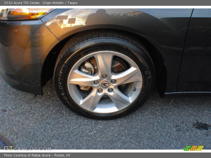 Grigio Metallic / Taupe 2010 Acura TSX Sedan