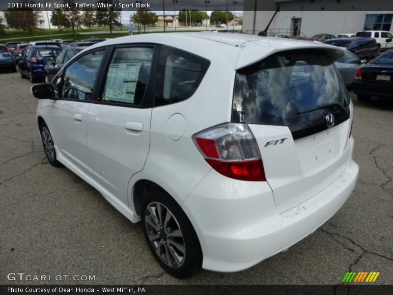 Taffeta White / Sport Black 2013 Honda Fit Sport