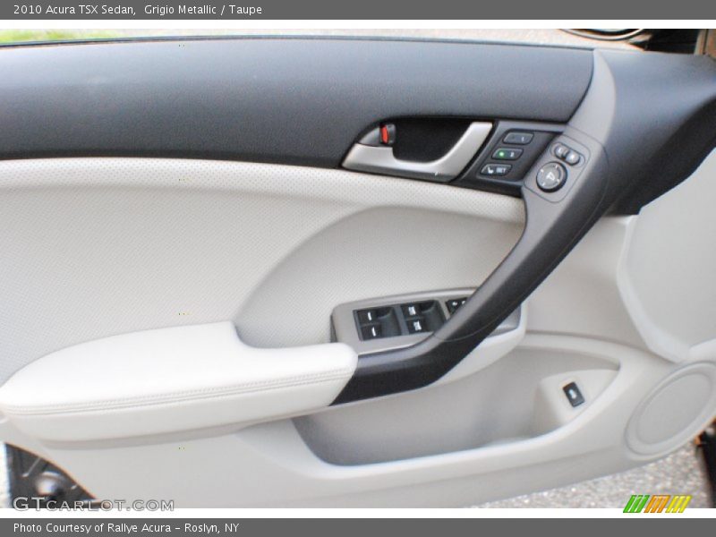 Grigio Metallic / Taupe 2010 Acura TSX Sedan