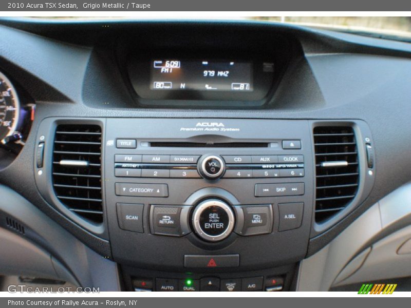 Grigio Metallic / Taupe 2010 Acura TSX Sedan