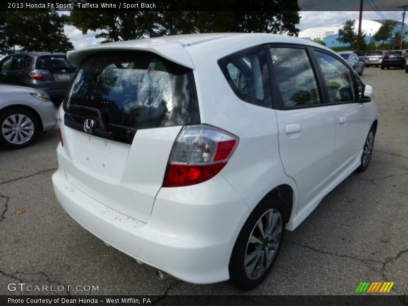 Taffeta White / Sport Black 2013 Honda Fit Sport