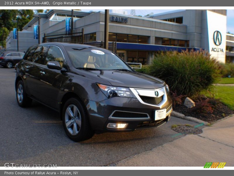 Grigio Metallic / Taupe 2012 Acura MDX SH-AWD