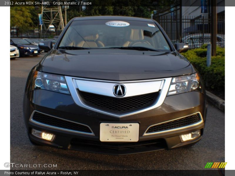 Grigio Metallic / Taupe 2012 Acura MDX SH-AWD