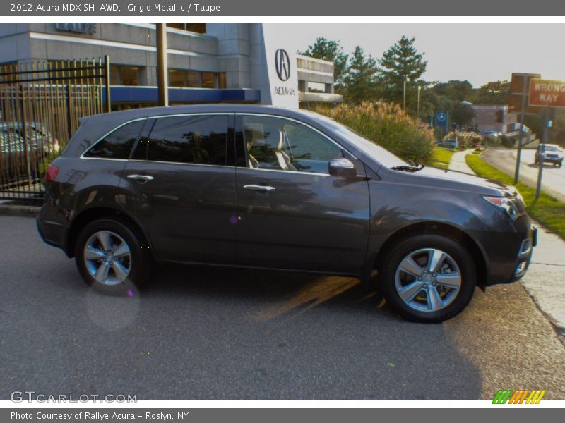 Grigio Metallic / Taupe 2012 Acura MDX SH-AWD