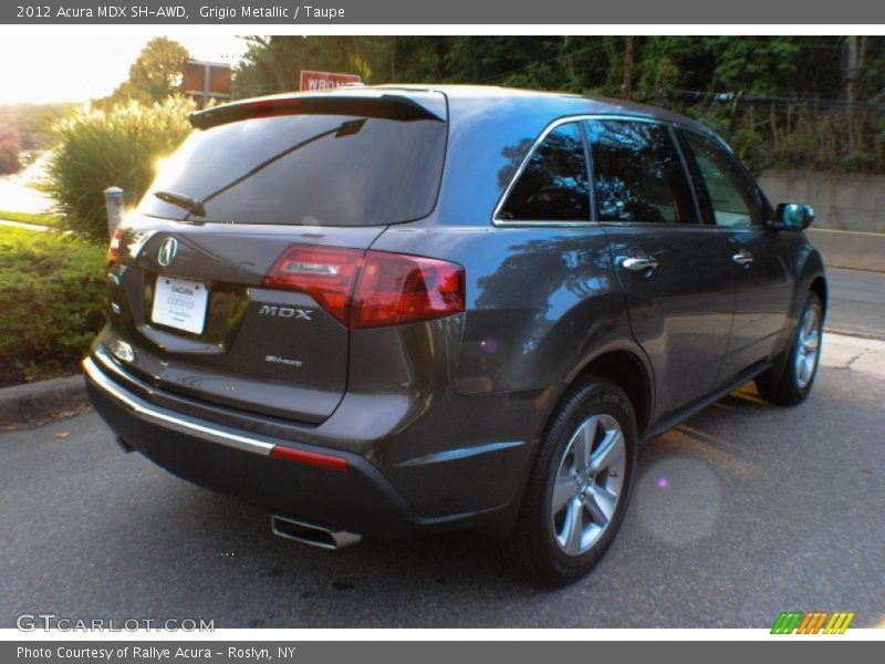 Grigio Metallic / Taupe 2012 Acura MDX SH-AWD