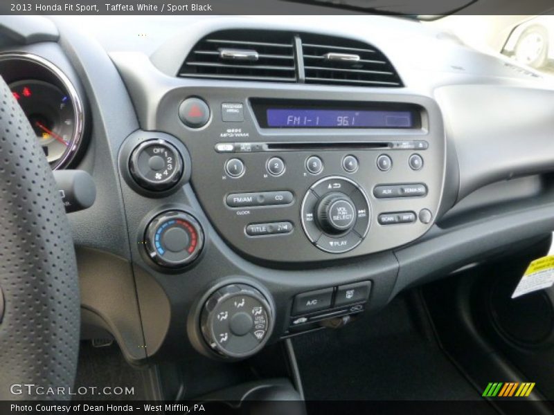 Taffeta White / Sport Black 2013 Honda Fit Sport