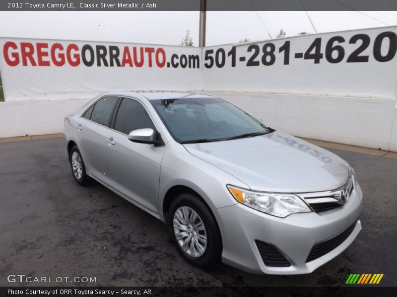 Classic Silver Metallic / Ash 2012 Toyota Camry LE