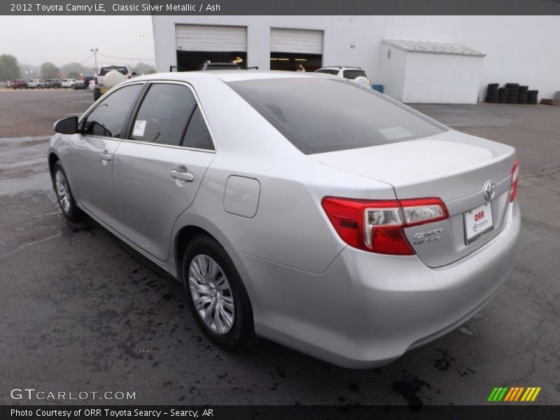 Classic Silver Metallic / Ash 2012 Toyota Camry LE