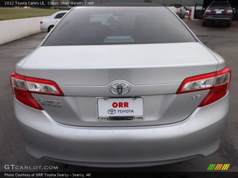 Classic Silver Metallic / Ash 2012 Toyota Camry LE