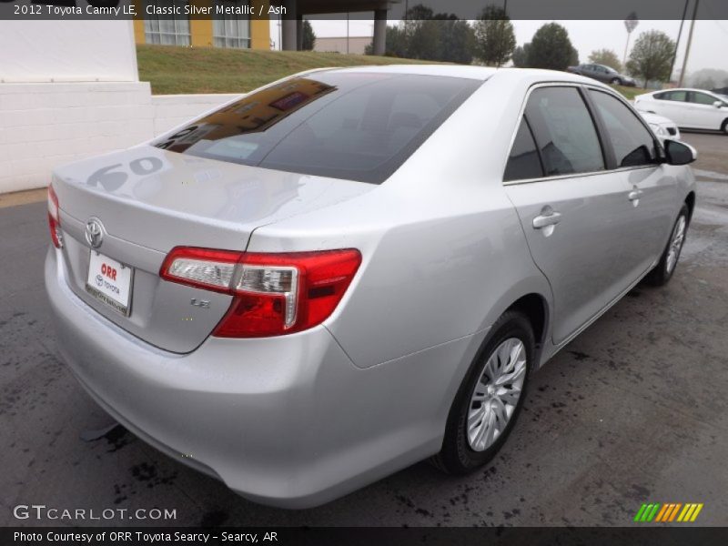 Classic Silver Metallic / Ash 2012 Toyota Camry LE