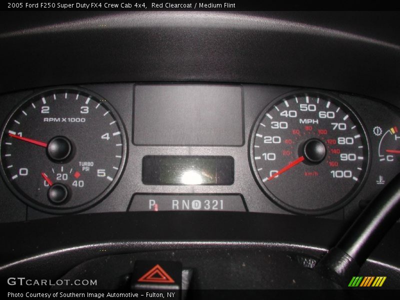 Red Clearcoat / Medium Flint 2005 Ford F250 Super Duty FX4 Crew Cab 4x4