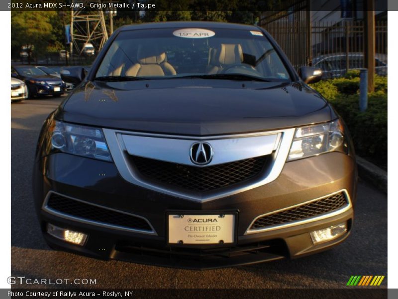 Grigio Metallic / Taupe 2012 Acura MDX SH-AWD