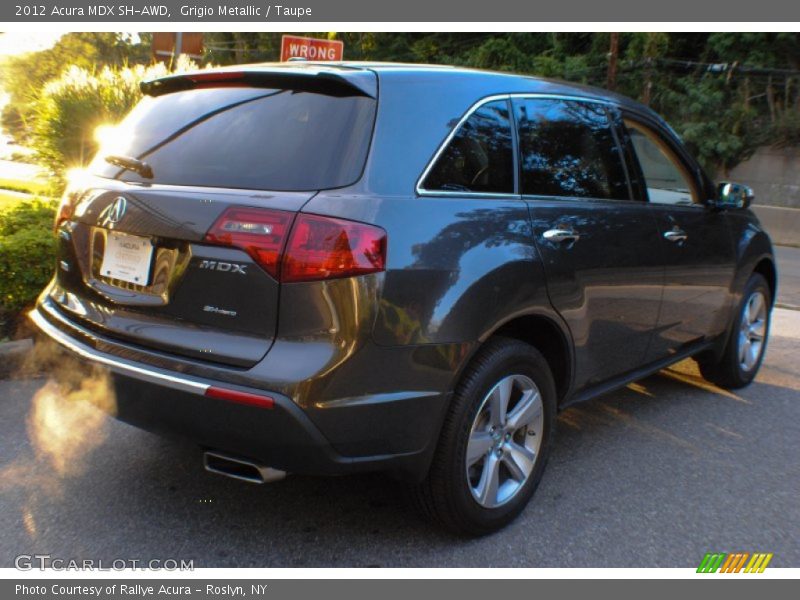 Grigio Metallic / Taupe 2012 Acura MDX SH-AWD