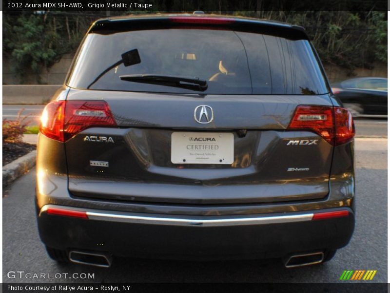 Grigio Metallic / Taupe 2012 Acura MDX SH-AWD