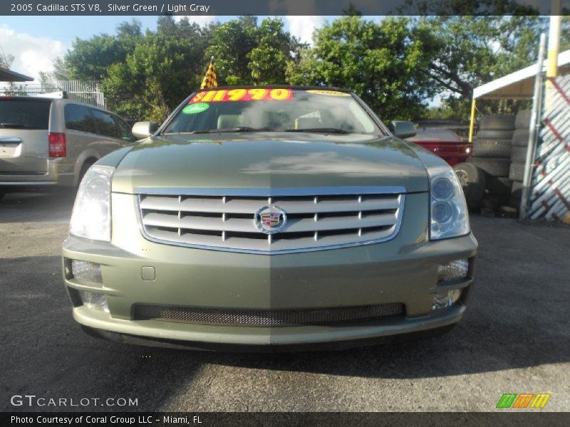 Silver Green / Light Gray 2005 Cadillac STS V8