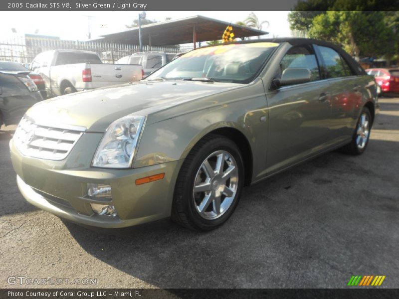 Silver Green / Light Gray 2005 Cadillac STS V8