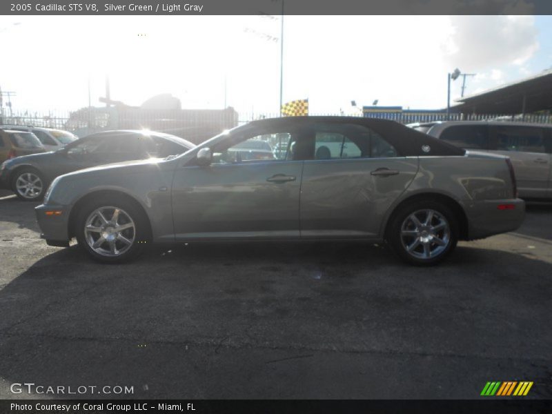 Silver Green / Light Gray 2005 Cadillac STS V8