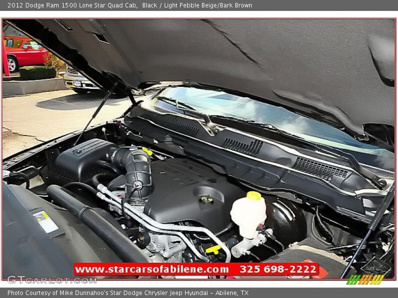 Black / Light Pebble Beige/Bark Brown 2012 Dodge Ram 1500 Lone Star Quad Cab