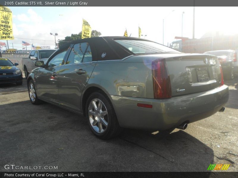 Silver Green / Light Gray 2005 Cadillac STS V8