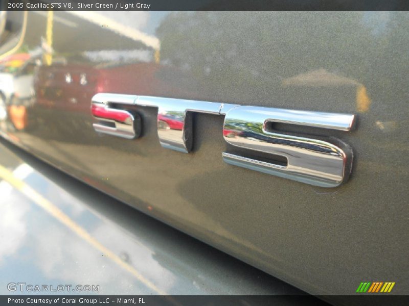 Silver Green / Light Gray 2005 Cadillac STS V8