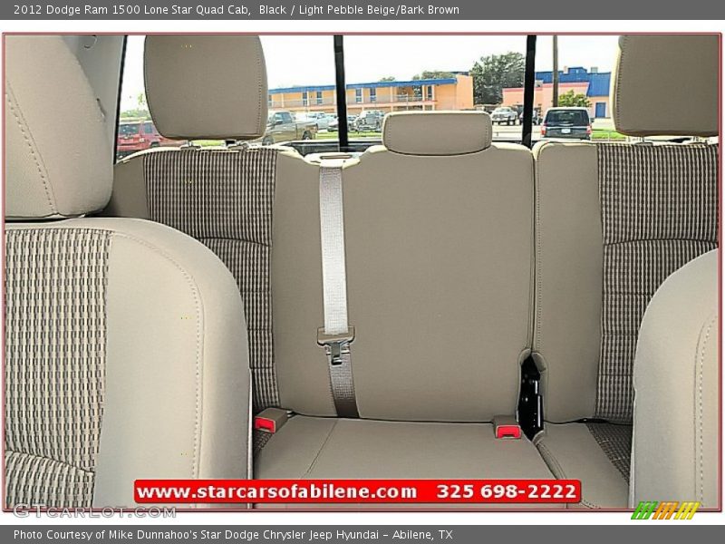 Black / Light Pebble Beige/Bark Brown 2012 Dodge Ram 1500 Lone Star Quad Cab