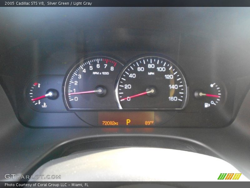Silver Green / Light Gray 2005 Cadillac STS V8
