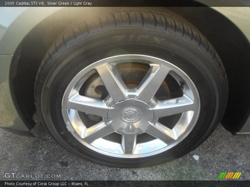 Silver Green / Light Gray 2005 Cadillac STS V8