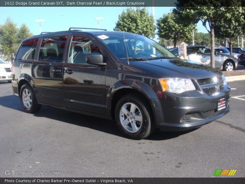 Dark Charcoal Pearl / Black/Light Graystone 2012 Dodge Grand Caravan SXT