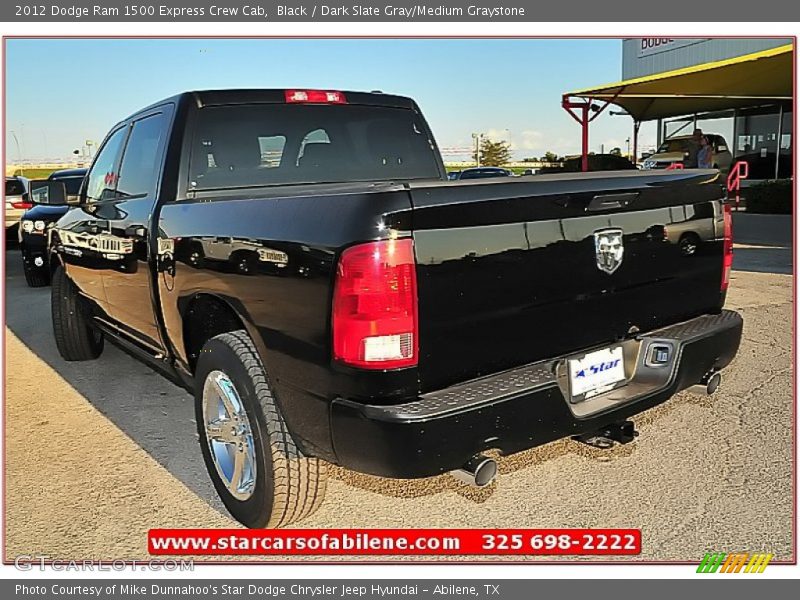 Black / Dark Slate Gray/Medium Graystone 2012 Dodge Ram 1500 Express Crew Cab