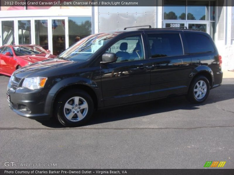 Dark Charcoal Pearl / Black/Light Graystone 2012 Dodge Grand Caravan SXT