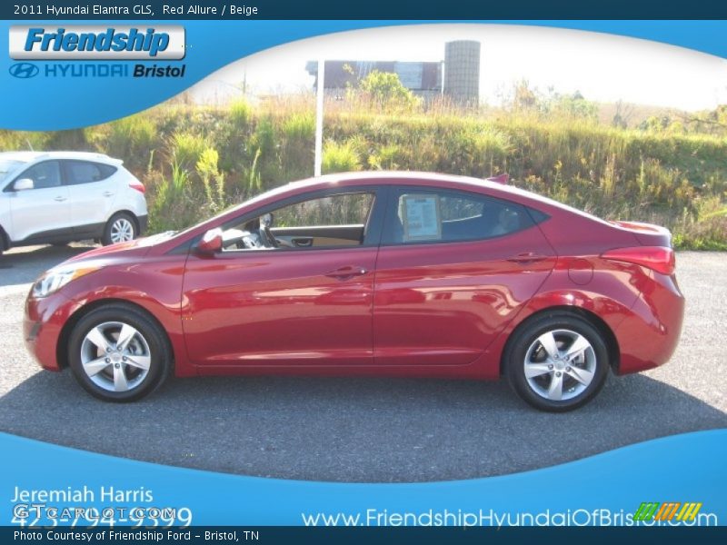 Red Allure / Beige 2011 Hyundai Elantra GLS