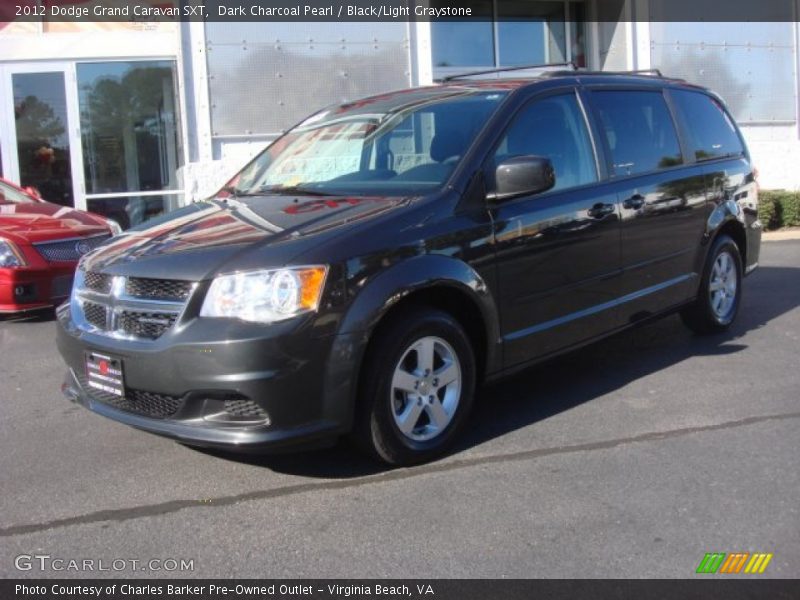 Dark Charcoal Pearl / Black/Light Graystone 2012 Dodge Grand Caravan SXT