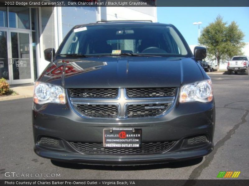 Dark Charcoal Pearl / Black/Light Graystone 2012 Dodge Grand Caravan SXT