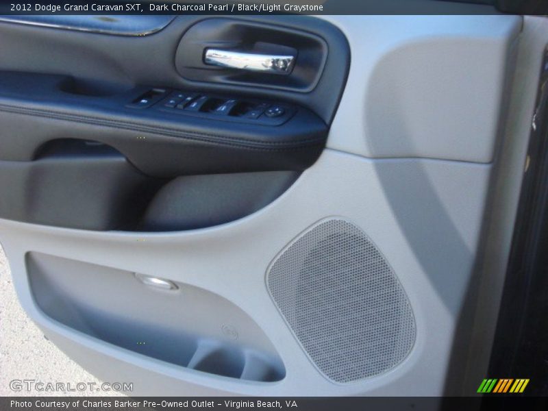Dark Charcoal Pearl / Black/Light Graystone 2012 Dodge Grand Caravan SXT