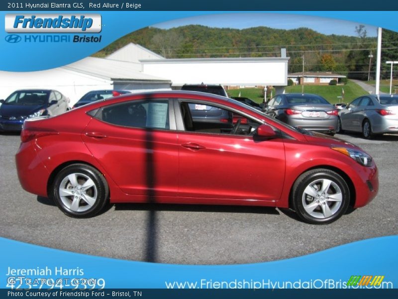 Red Allure / Beige 2011 Hyundai Elantra GLS