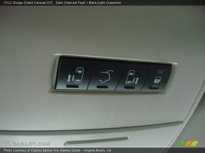 Dark Charcoal Pearl / Black/Light Graystone 2012 Dodge Grand Caravan SXT