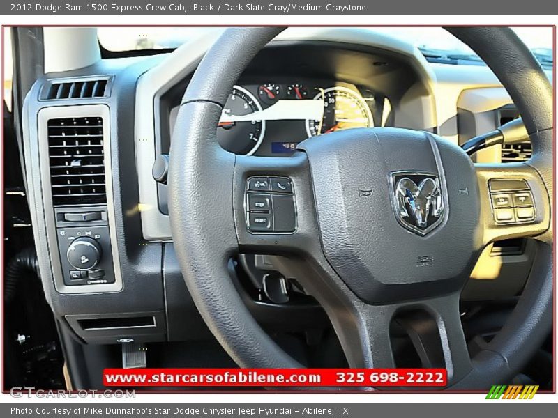 Black / Dark Slate Gray/Medium Graystone 2012 Dodge Ram 1500 Express Crew Cab